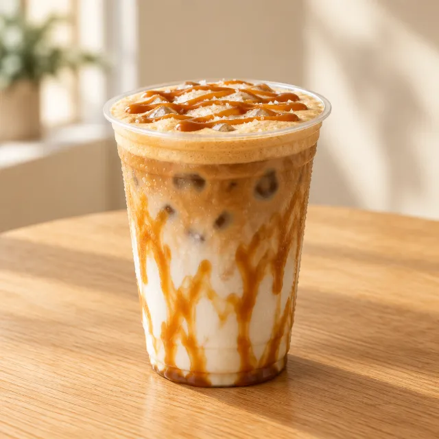 Iced Salted Caramel Latte