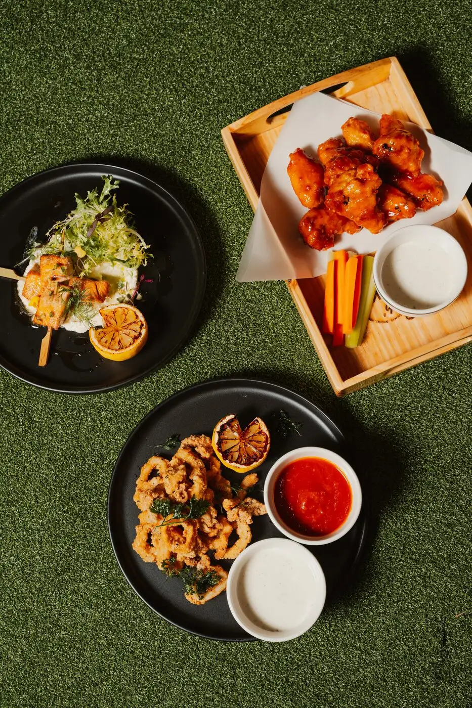 A spread of shareable dishes from the kitchen