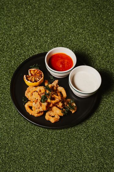 Charred Lemon Calamari